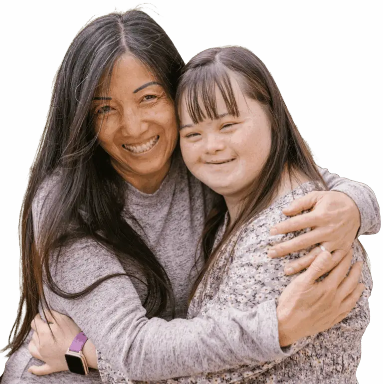 Relayeuse de Bulle d’air accompagnant une enfant en situation de handicap